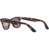 image:imageRayBan unisexadult Rb2140f Original Wayfarer Low Bridge Fit Square SunglassesPink HavanaPolarized Clear Gradient Dark Grey