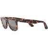 image:imageRayBan unisexadult Rb2140f Original Wayfarer Low Bridge Fit Square SunglassesPink HavanaPolarized Clear Gradient Dark Grey