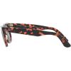 image:imageRayBan unisexadult Rb2140f Original Wayfarer Low Bridge Fit Square SunglassesPink HavanaPolarized Clear Gradient Dark Grey