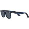 image:imageRayBan unisexadult Rb2140f Original Wayfarer Low Bridge Fit Square SunglassesStriped BlueBlue