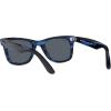 image:imageRayBan unisexadult Rb2140f Original Wayfarer Low Bridge Fit Square SunglassesStriped BlueBlue