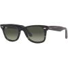image:imageRayBan unisexadult Rb2140f Original Wayfarer Low Bridge Fit Square SunglassesStriped GreyGrey Gradient