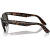 image:imageRayBan unisexadult Rb2140f Original Wayfarer Low Bridge Fit Square SunglassesTortoiseG15 Green
