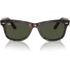 image:imageRayBan unisexadult Rb2140f Original Wayfarer Low Bridge Fit Square SunglassesTortoiseG15 Green