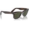 image:imageRayBan unisexadult Rb2140f Original Wayfarer Low Bridge Fit Square SunglassesTortoiseG15 Green