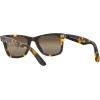 image:imageRayBan unisexadult Rb2140f Original Wayfarer Low Bridge Fit Square SunglassesYellow HavanaPolarized Clear Gradient Brown