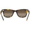 image:imageRayBan unisexadult Rb2140f Original Wayfarer Low Bridge Fit Square SunglassesYellow HavanaPolarized Clear Gradient Brown