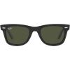image:imageRayBan unisexadult Rb2140f Original Wayfarer Low Bridge Fit Square SunglassesBlackGreen X