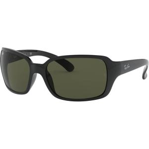 image:imageRayBan Womens Rb4068 Square SunglassesBlackG15 Green