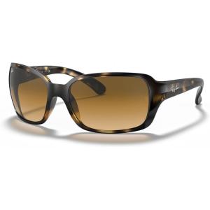 image:imageRayBan Womens Rb4068 Square SunglassesLight HavanaClear Gradient Brown