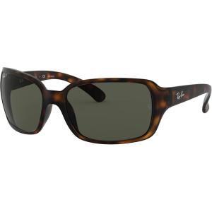 image:imageRayBan Womens Rb4068 Square SunglassesMatte HavanaPolarized G15 Green