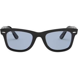 image:imageRayBan unisexadult Rb2140f Original Wayfarer Low Bridge Fit Square SunglassesBlackBlue Grey