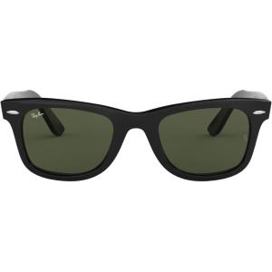 image:imageRayBan unisexadult Rb2140f Original Wayfarer Low Bridge Fit Square SunglassesBlackG15 Green