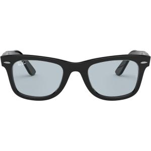 image:imageRayBan unisexadult Rb2140f Original Wayfarer Low Bridge Fit Square SunglassesBlackLight Grey