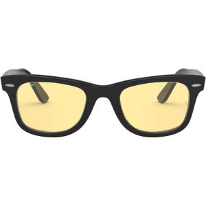image:imageRayBan unisexadult Rb2140f Original Wayfarer Low Bridge Fit Square SunglassesBlackYellow