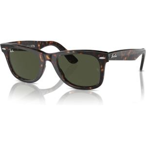 image:imageRayBan unisexadult Rb2140f Original Wayfarer Low Bridge Fit Square SunglassesTortoiseG15 Green