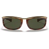 image:imageRayBan Unisex Rb2319 Olympian I Oval SunglassesStriped HavanaG15 Green