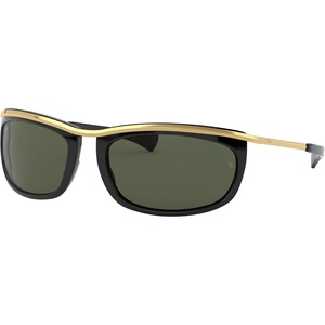 image:imageRayBan Unisex Rb2319 Olympian I Oval SunglassesBlackG15 Green