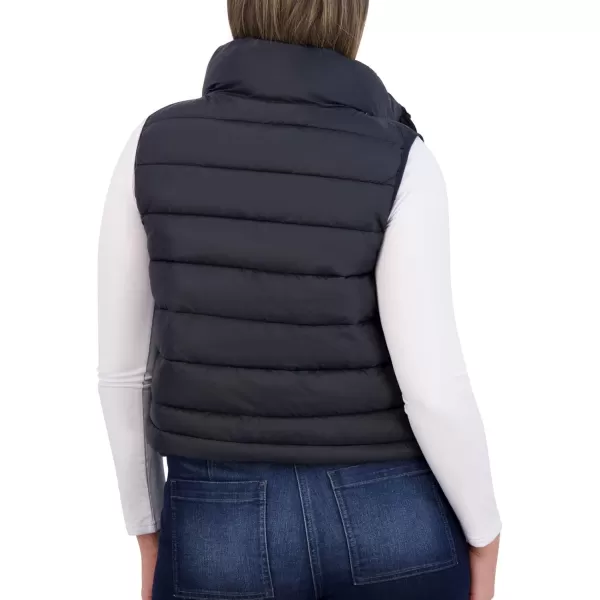 imageBEARPAW Lightweight Insulated Vest with Zipper Front Stand Collar Adjustable Hem ampamp MultiPocket DesignBlack