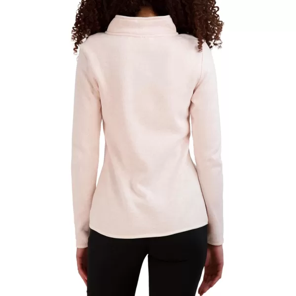 imageBEARPAW Womens High Neck Zip Up Tech Knit Jacket with PocketsPink
