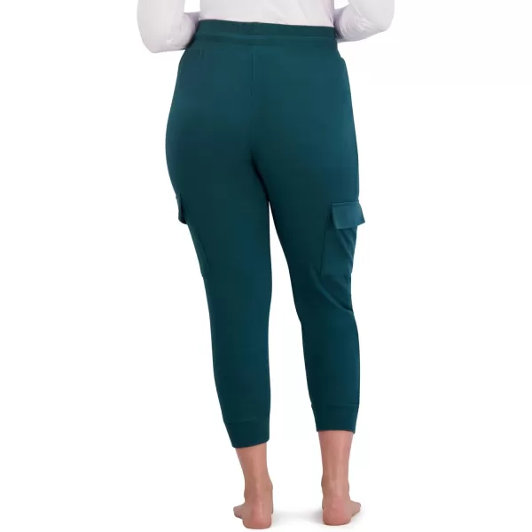 imageBEARPAW Womens Micro Fleece Drawstring Athletic Jogger Sweatpants with PocketsPine Cargo
