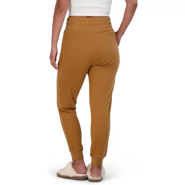 imageBEARPAW Womens Micro Fleece Drawstring Athletic Jogger Sweatpants with PocketsTobacco Brown