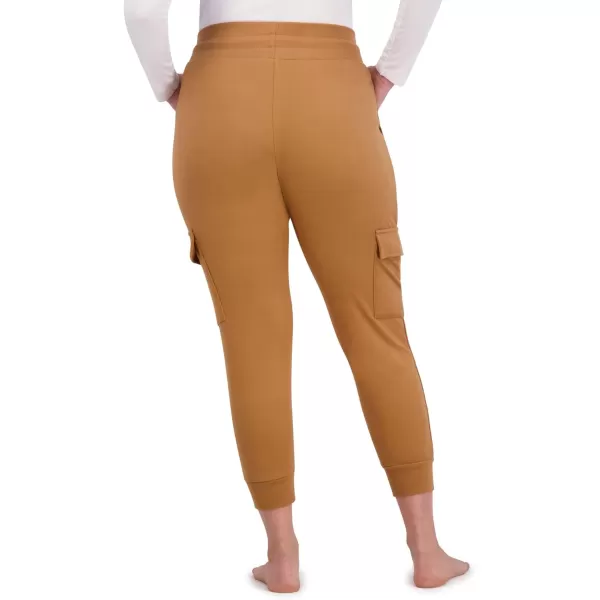 imageBEARPAW Womens Micro Fleece Drawstring Athletic Jogger Sweatpants with PocketsTobacco Brown Cargo