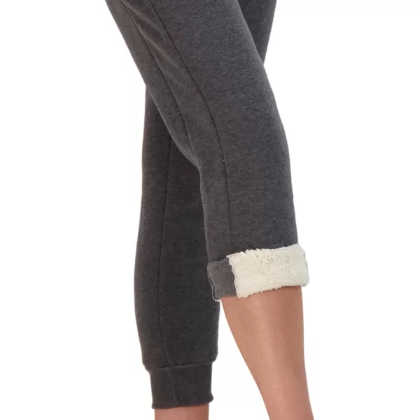 imageBEARPAW Womens Sherpa Jogger Pants with PocketsHeather Grey