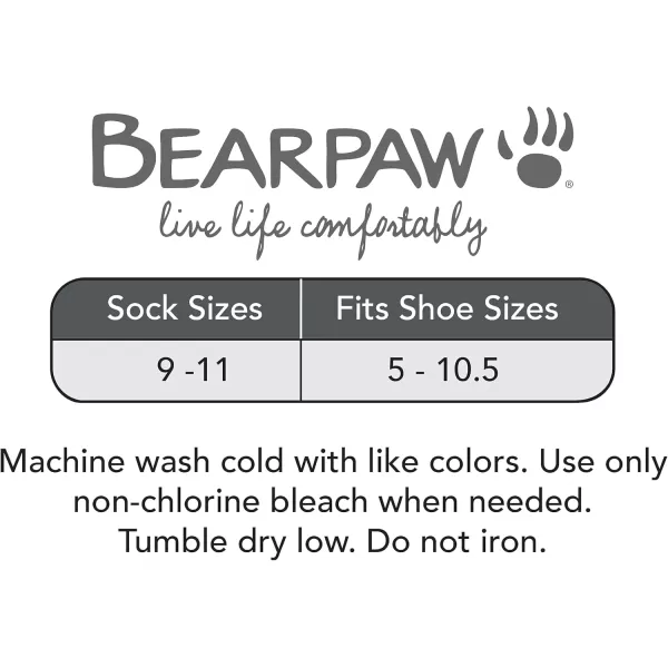 imageBEARPAW Ladies 6 Pair Pack Cozy Super Soft Warm Lounge Socks Multi Color Patterned Ankle and Low Cut PacksCountry Air