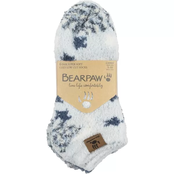 imageBEARPAW Ladies 6 Pair Pack Cozy Super Soft Warm Lounge Socks Multi Color Patterned Ankle and Low Cut PacksCountry Air