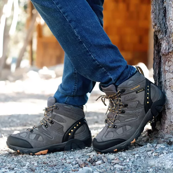 imageBEARPAW Mens Brock Multiple Colors  Mens Ankle Boot  Mens Hiking Boot  Comfortable Winter BootTaupe