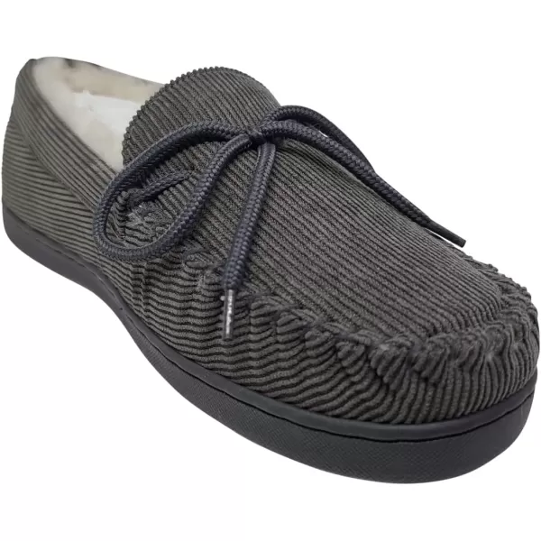 imageBEARPAW Mens Moc II Multiple Colors  Mens Slipper  Mens Shoe  Comfortable ampamp LightweightCharcoal Charcoal Corduroy