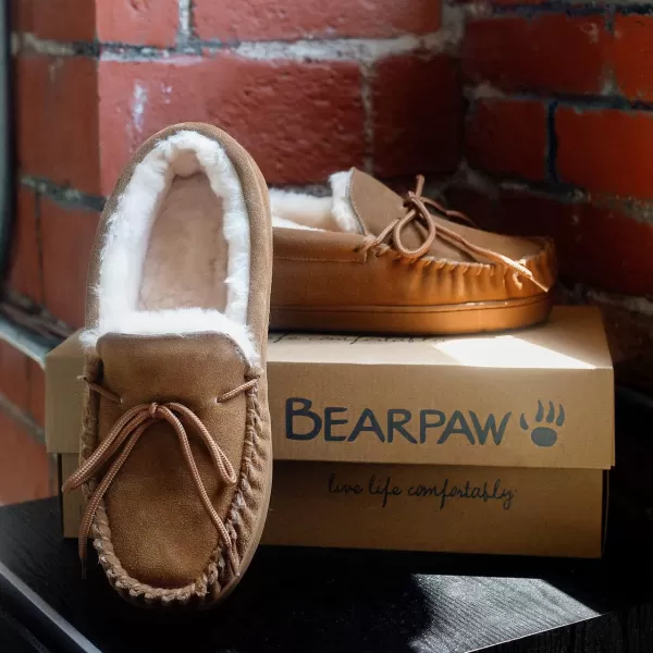 imageBEARPAW Mens Moc II Multiple Colors  Mens Slipper  Mens Shoe  Comfortable ampamp LightweightHickory Ii