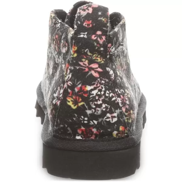 imageBEARPAW Skye Youth Multiple Colors  Youths Chukka Bootie  Youths Slip On Boot  Comfortable Winter BootBlack Floral
