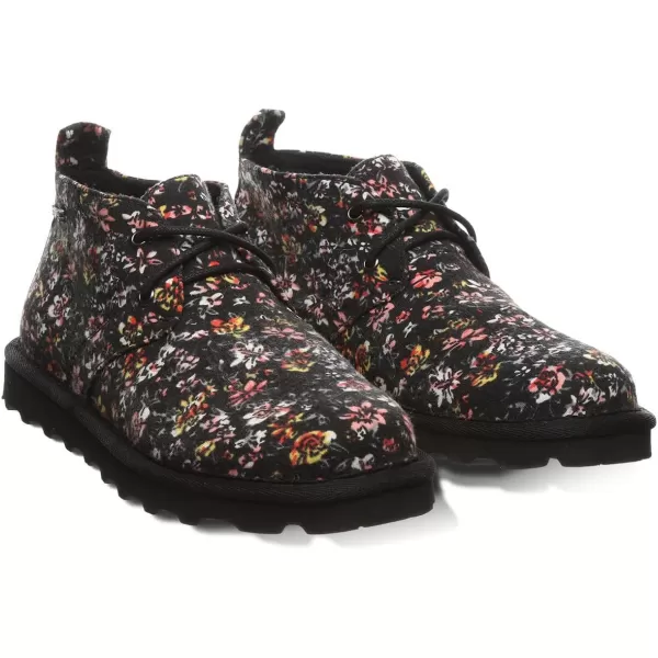 imageBEARPAW Skye Youth Multiple Colors  Youths Chukka Bootie  Youths Slip On Boot  Comfortable Winter BootBlack Floral