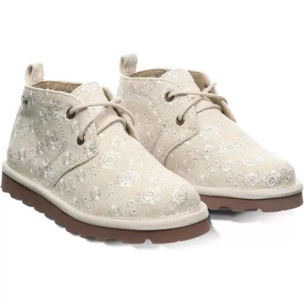 imageBEARPAW Skye Youth Multiple Colors  Youths Chukka Bootie  Youths Slip On Boot  Comfortable Winter BootBone