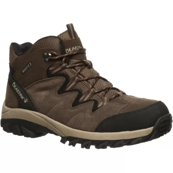 imageBEARPAW Mens Lars Multiple Colors  Mens Hiker Bootie  Mens Hiking Boot  Comfortable Winter BootBrownKhaki