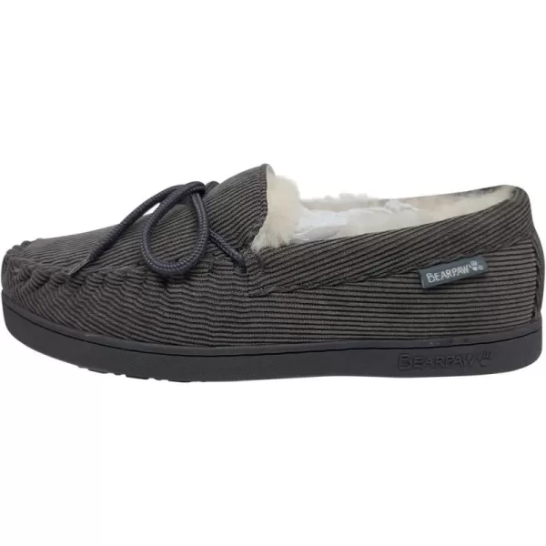 imageBEARPAW Mens Moc II Multiple Colors  Mens Slipper  Mens Shoe  Comfortable ampamp LightweightCharcoal Charcoal Corduroy