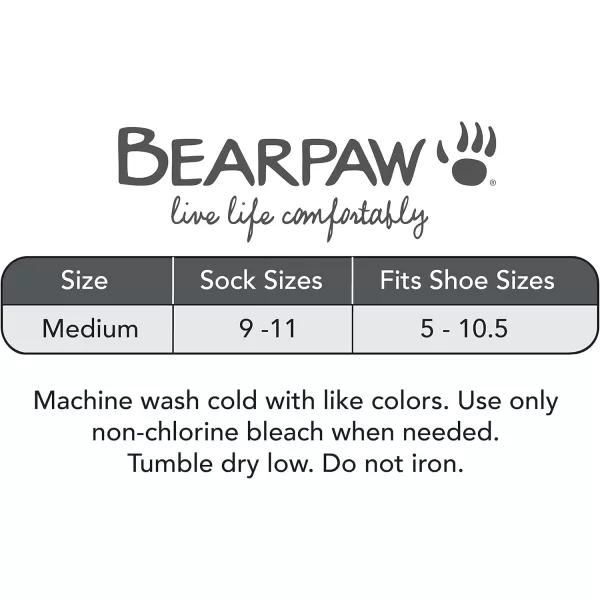 imageBEARPAW 4 Pair Pack Cozy Super Soft Lounge Socks Multi Pattern Crew SocksBasicpink