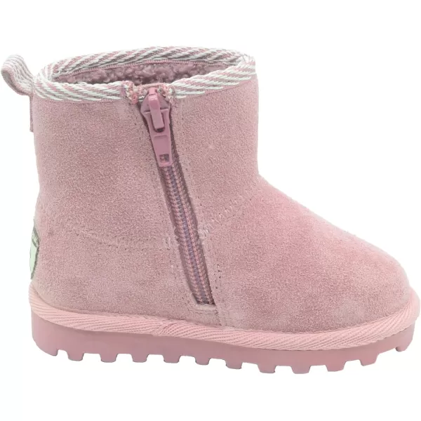 imageBEARPAW Toddler Suede Winter Bootie with FauxFur Lining Suede Shoes for Indoor and Outdoor Babies Soft Suede Ankle Boots with Hard Bottom SolesMauve