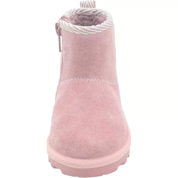 imageBEARPAW Toddler Suede Winter Bootie with FauxFur Lining Suede Shoes for Indoor and Outdoor Babies Soft Suede Ankle Boots with Hard Bottom SolesMauve