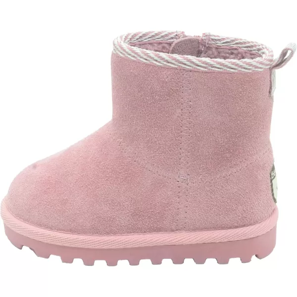 imageBEARPAW Toddler Suede Winter Bootie with FauxFur Lining Suede Shoes for Indoor and Outdoor Babies Soft Suede Ankle Boots with Hard Bottom SolesMauve