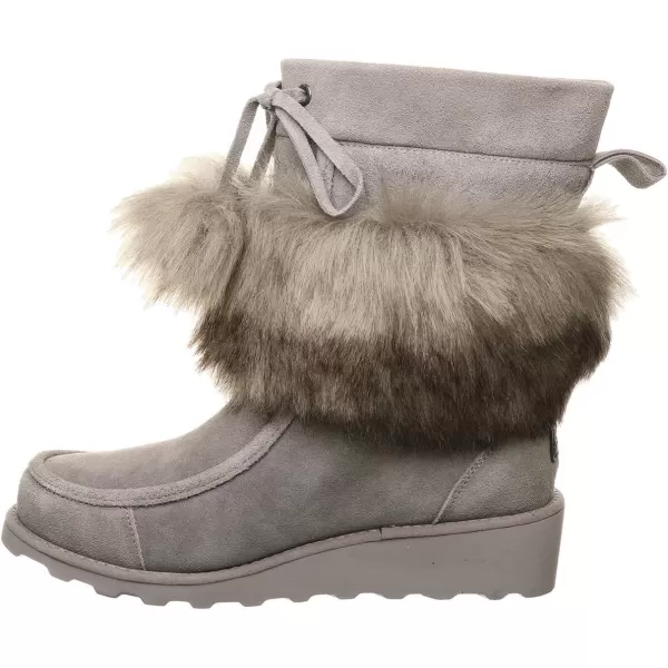 imageBEARPAW Womens Arden Multiple Colors  Womens Boot Classic Suede  Womens Slip On Boot  Comfortable Winter BootGray Fog