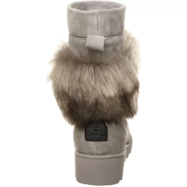 imageBEARPAW Womens Arden Multiple Colors  Womens Boot Classic Suede  Womens Slip On Boot  Comfortable Winter BootGray Fog
