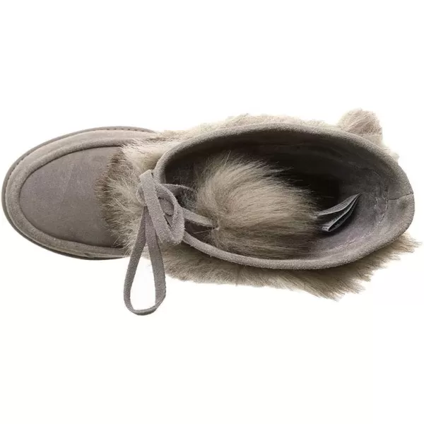 imageBEARPAW Womens Arden Multiple Colors  Womens Boot Classic Suede  Womens Slip On Boot  Comfortable Winter BootGray Fog