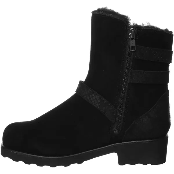imageBEARPAW Womens Lucy Multiple Colors  Womens MidCalf Boot  Womens Laceup Boot  Comfortable Winter BootBlack