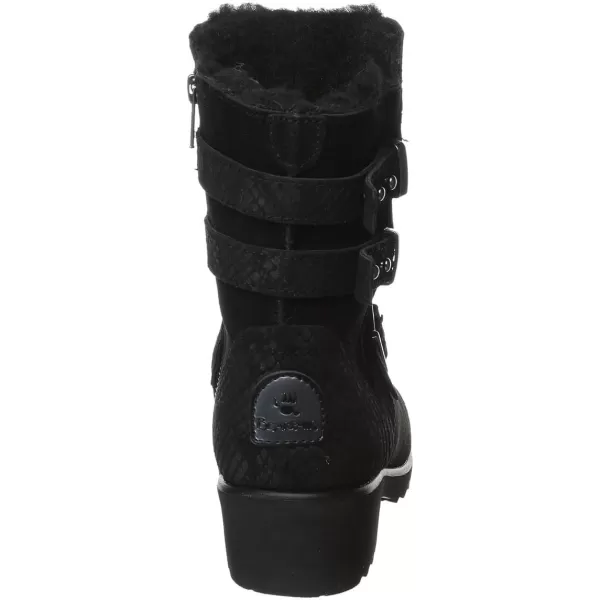 imageBEARPAW Womens Lucy Multiple Colors  Womens MidCalf Boot  Womens Laceup Boot  Comfortable Winter BootBlack