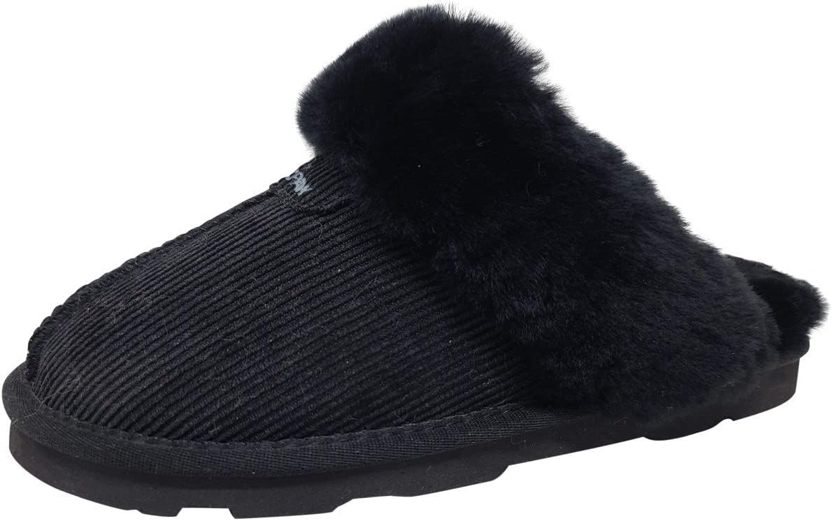 imageBEARPAW Womens Loki Multiple Colors  Womens Slippers  Womens Shoe  Comfortable ampamp LightWeightBlack Corduroy