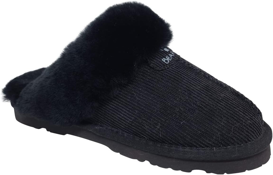 imageBEARPAW Womens Loki Multiple Colors  Womens Slippers  Womens Shoe  Comfortable ampamp LightWeightBlack Corduroy