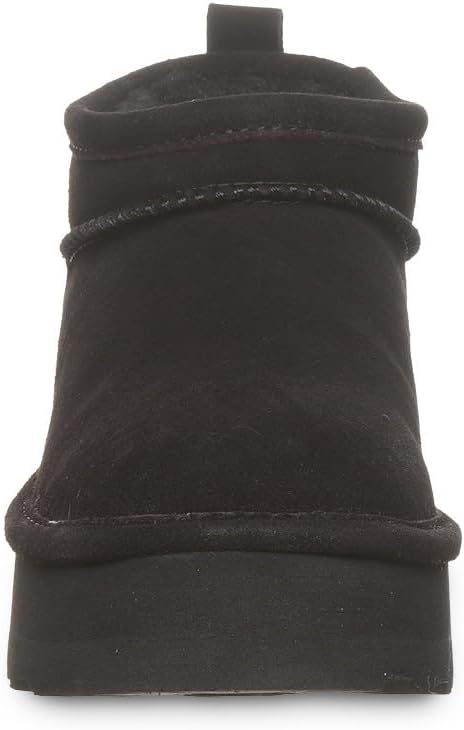 imageBEARPAW Womens Retro Super Shorty Boot  Womens Ankle Boot  Womens Slip On Boot  Comfortable Winter Boot  Multiple Colors ampamp SizesBlack